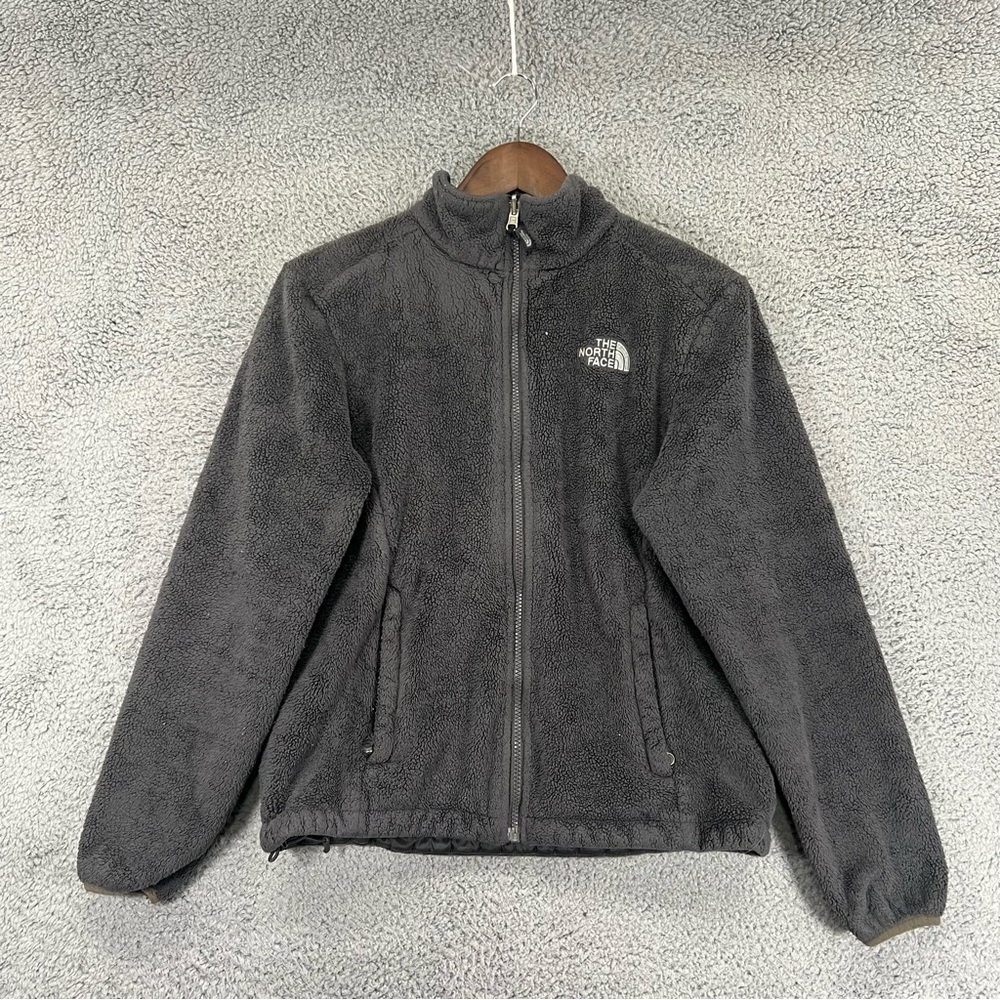 The North Face Sweater Fur Fleece Zip Gray Women Size Small